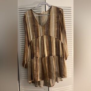 Babydoll dress snakeskin